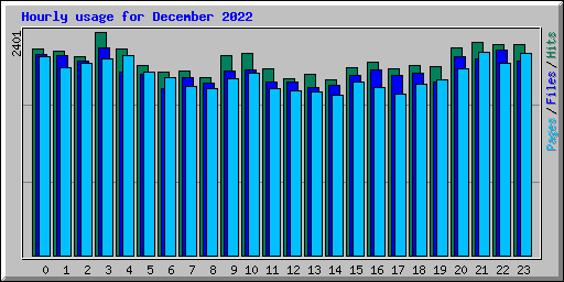 Hourly usage for December 2022