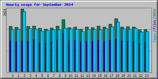 Hourly usage for September 2024